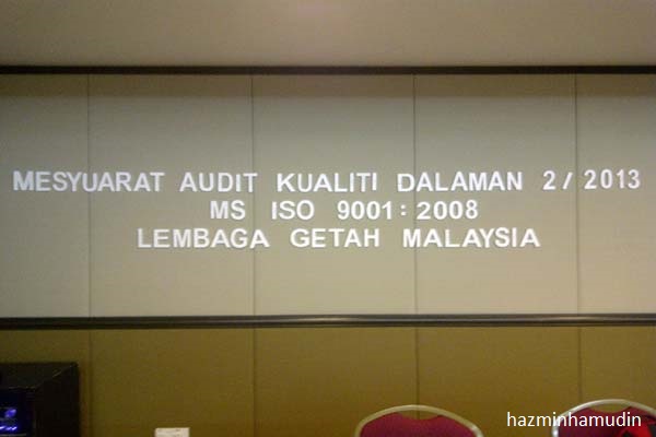 Mesyuarat Audit Kualiti Dalaman LGM 2013